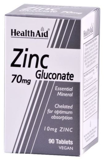Zinc Gluconato 70 mg 90 Tabletas