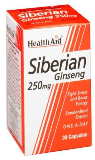 Ginseng Siberiano Extracto de Raíz 250 mg 30 Cápsulas