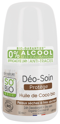 Desodorante 24H Roll On Protector Aceite de Coco Bio 50 ml